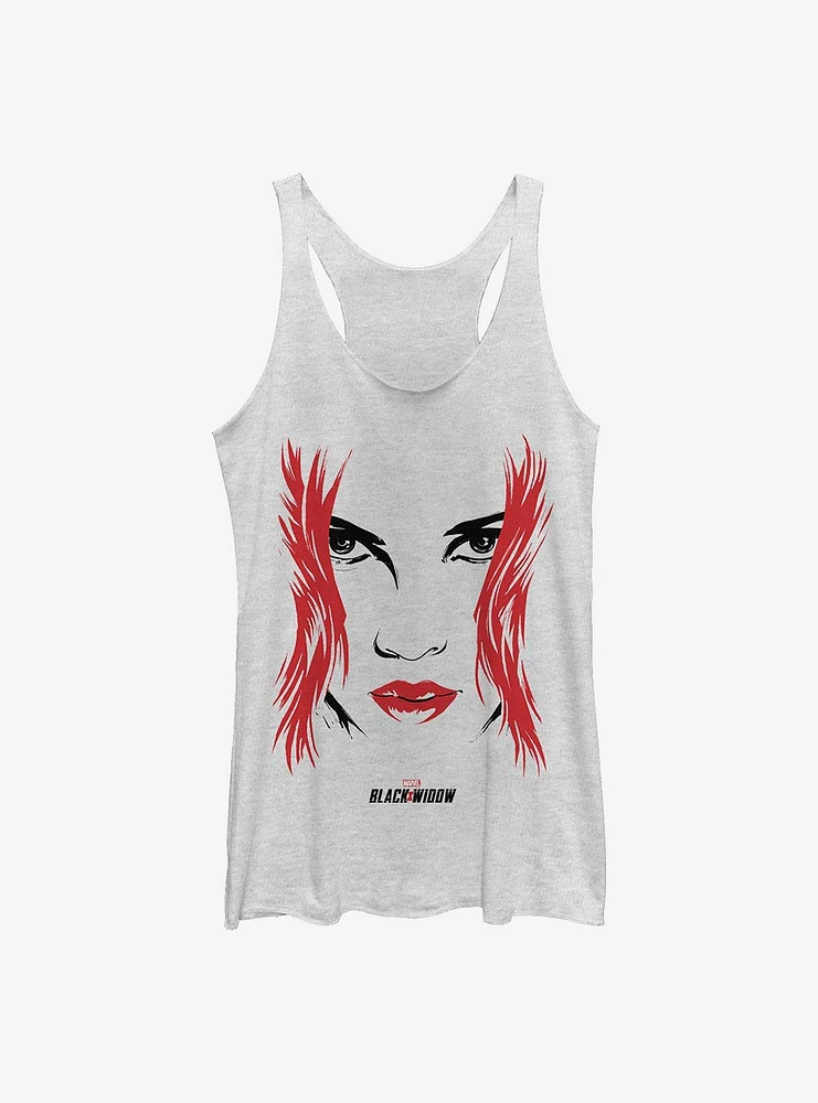 Marvel Black Widow Face Womens Tank Top