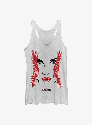 Marvel Black Widow Face Womens Tank Top