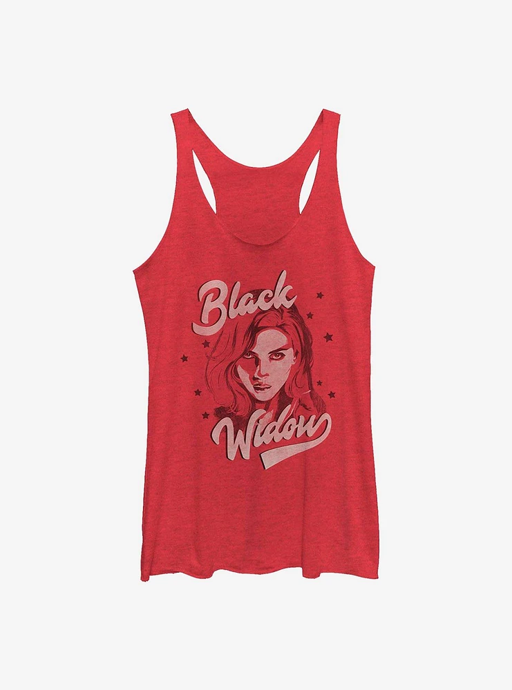 Marvel Black Widow Script Womens Tank Top