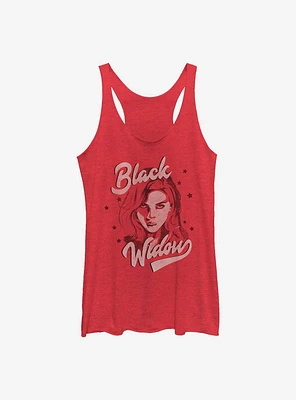 Marvel Black Widow Script Womens Tank Top