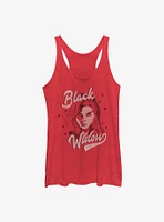Marvel Black Widow Script Womens Tank Top