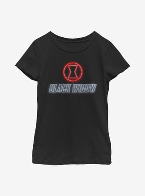 Marvel Black Widow Neon Icon Youth Girls T-Shirt