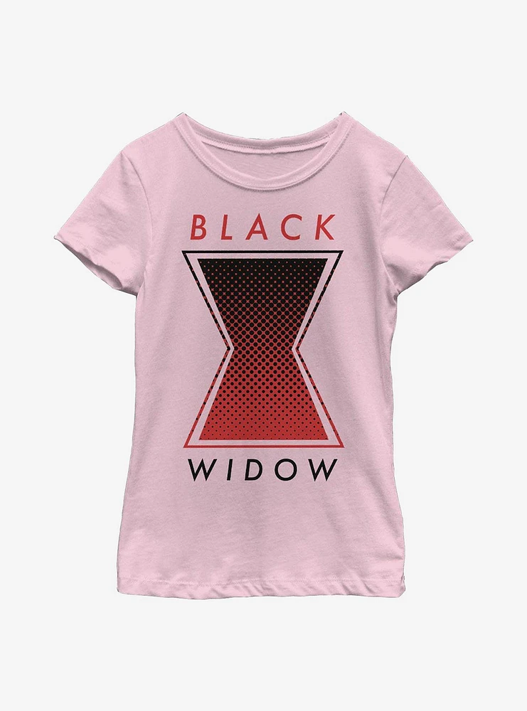 Marvel Black Widow Tonal Symbol Youth Girls T-Shirt