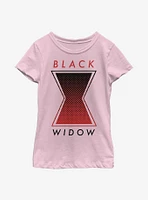 Marvel Black Widow Tonal Symbol Youth Girls T-Shirt