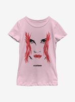 Marvel Black Widow Face Youth Girls T-Shirt