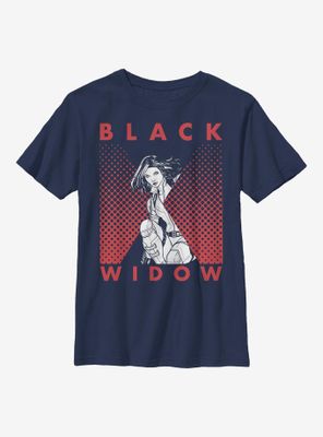 Marvel Black Widow Tonal Icon Youth T-Shirt