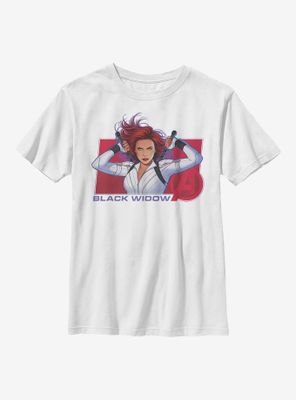 Marvel Black Widow Ready For Action Youth T-Shirt