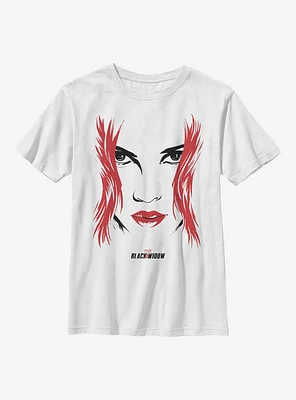 Marvel Black Widow Face Youth T-Shirt