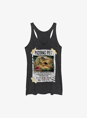 Jurassic Park Missing Pet Girls Tank