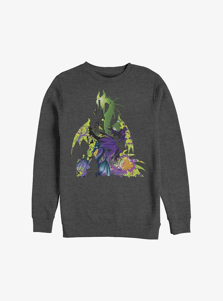 Disney Sleeping Beauty Dragon Form Crew Sweatshirt