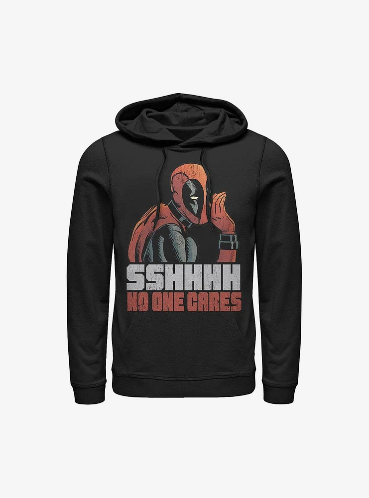 Marvel Deadpool No One Cares Hoodie