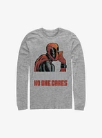 Marvel Deadpool No One Cares Long-Sleeve T-Shirt