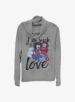 Steven Universe I Am Made Of Love Cowlneck Long-Sleeve Girls Top