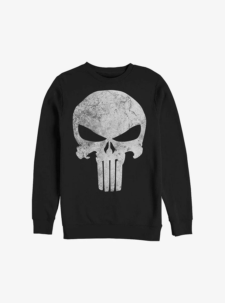 Marvel Punisher Distresskull Crew Sweatshirt