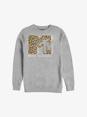 MTV Cheeta Logo Crew Sweatshirt