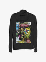 Marvel Spider-Man Comic Cowlneck Long-Sleeve Girls Top