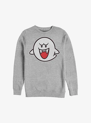 Nintendo Straight Up Boo Crew Sweatshirt