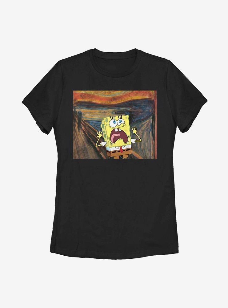 Nickelodeon SpongeBob SquarePants Sponge Scream Womens T-Shirt