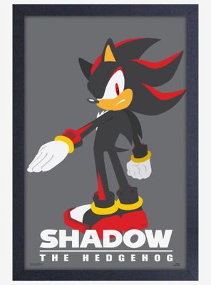 Sonic The Hedgehog Modern Character Shadow Poster