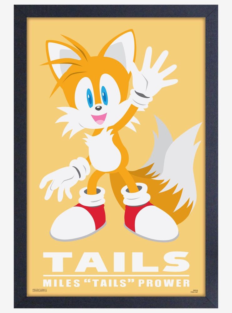 Sonic The Hedgehog Modern Character Tails Poster