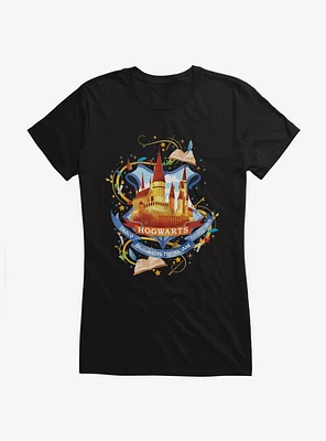 Harry Potter Hogwarts School Graphic Girls T-Shirt