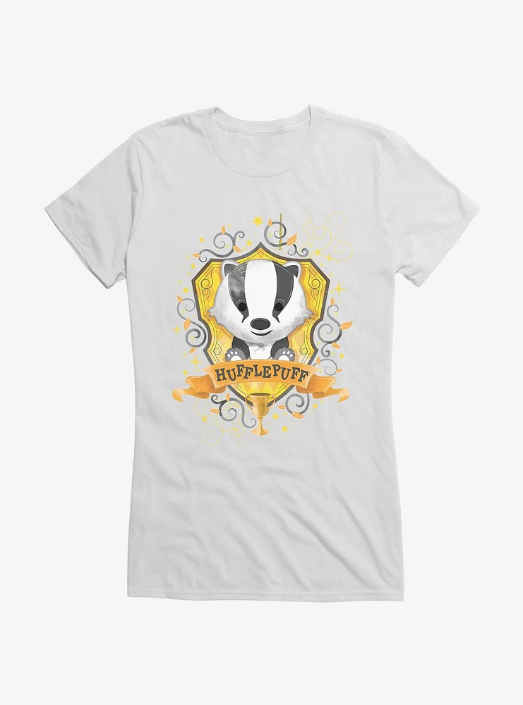 Harry Potter Hufflepuff Graphic Gold Cup Girls T-Shirt