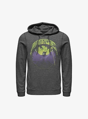 Disney Maleficent Castle Flame Outline Hoodie