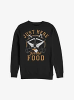 Disney Pocahontas Meeko Here For Food Crew Sweatshirt