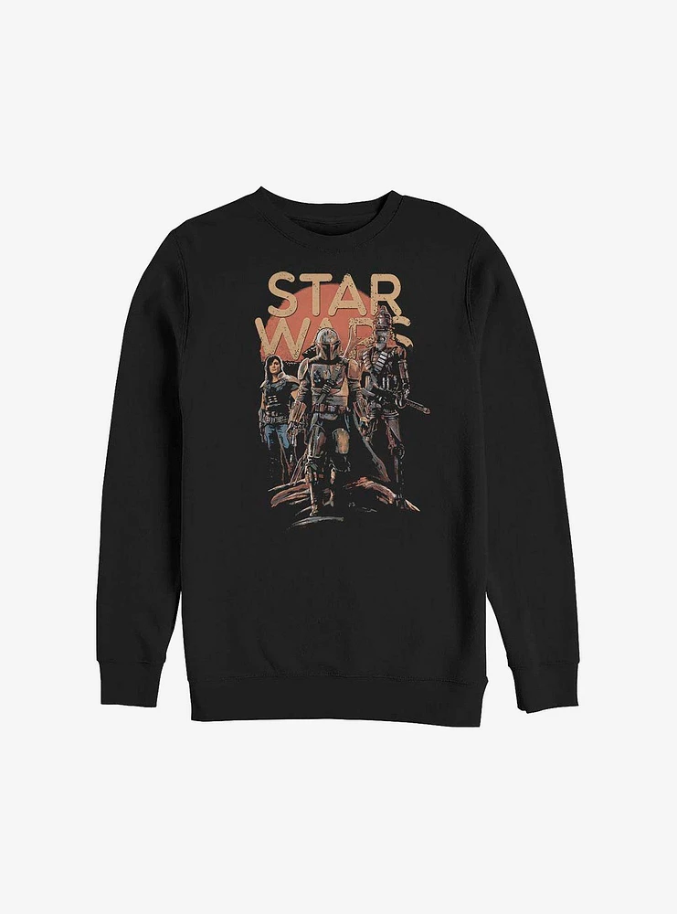 Star Wars The Mandalorian A Few Credits More Crew Sweatshirt