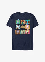 Nintendo Animal Crossing 8 Character Paste Up T-Shirt