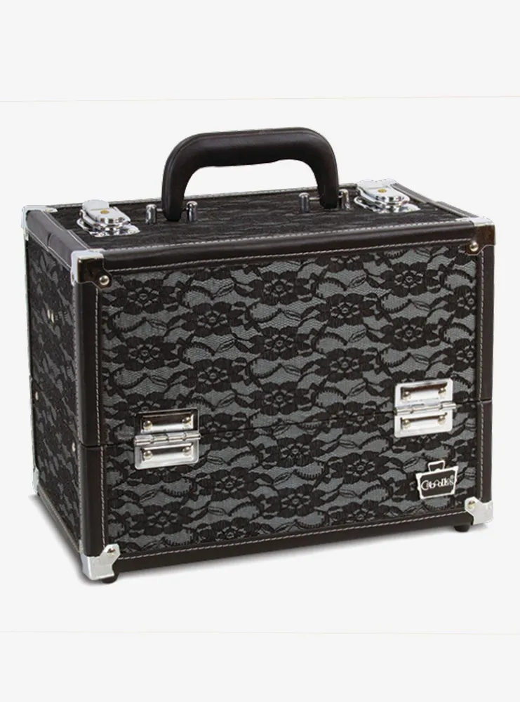 Caboodles Make Me Over Train Case Black