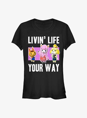 Nintendo Animal Crossing Living Life Girls T-Shirt