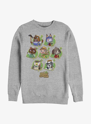 Nintendo Animal Crossing New Leaves Crew Sweatshirt