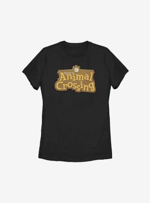 Animal Crossing Classic Welcome Sign Womens T-Shirt