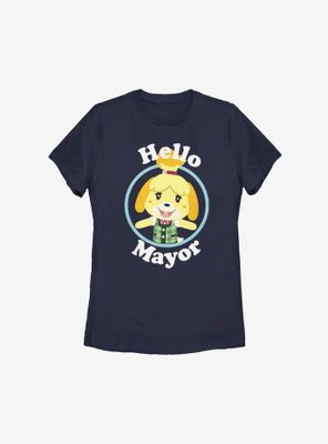 Animal Crossing Isabelle Hello Mayor Womens T-Shirt