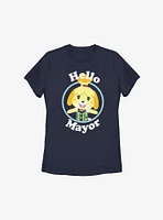 Animal Crossing Isabelle Hello Mayor Womens T-Shirt