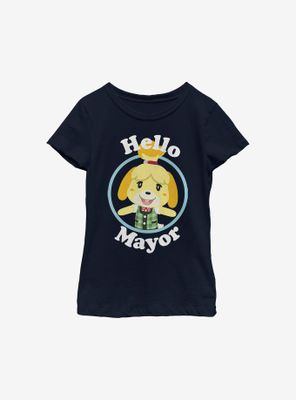 Animal Crossing Isabelle Hello Mayor Youth Girls T-Shirt