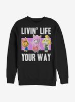 Animal Crossing Isabelle Living Life Sweatshirt