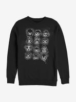 Animal Crossing Tilted Villager Stencil Sweatshirt