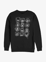 Animal Crossing Tilted Villager Stencil Sweatshirt