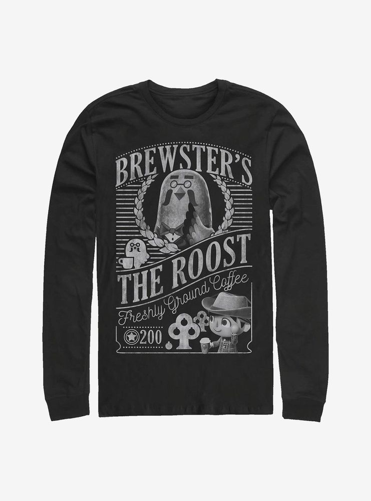 Animal Crossing Brewster's Cafe The Roost Long-Sleeve T-Shirt