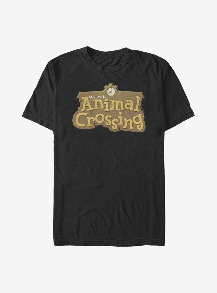 Animal Crossing Classic Welcome Sign T-Shirt