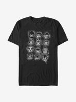 Animal Crossing Tilted Villager Stencil T-Shirt