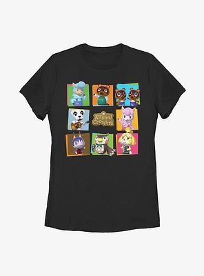 Animal Crossing Character Box Up Womens T-Shirt