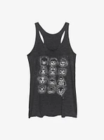 Animal Crossing Tilted Villager Stencil Womens Tank Top