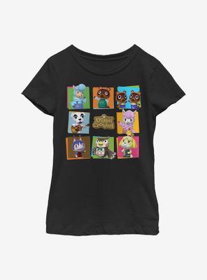 Animal Crossing Character Box Up Youth Girls T-Shirt