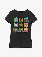 Animal Crossing Character Box Up Youth Girls T-Shirt