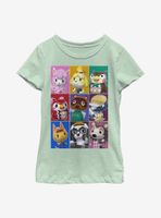 Animal Crossing Blocks Youth Girls T-Shirt