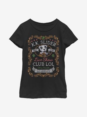 Animal Crossing K.K. Slider Poster Youth Girls T-Shirt