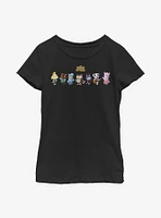 Animal Crossing Friendly Neighbors Youth Girls T-Shirt